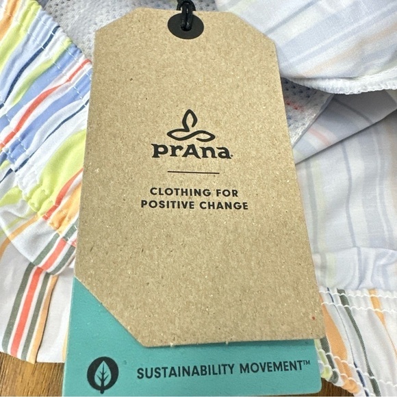Prana‎ Mariya Multicolor Stripes Shorts - Picture 7 of 14